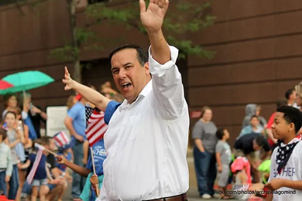 Man waving