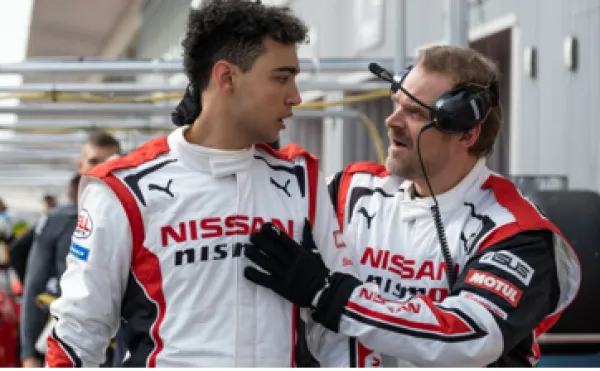 Two car racers
