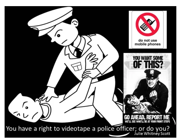 Cartoon of police holding man on ground Cartoon of police holding man on ground