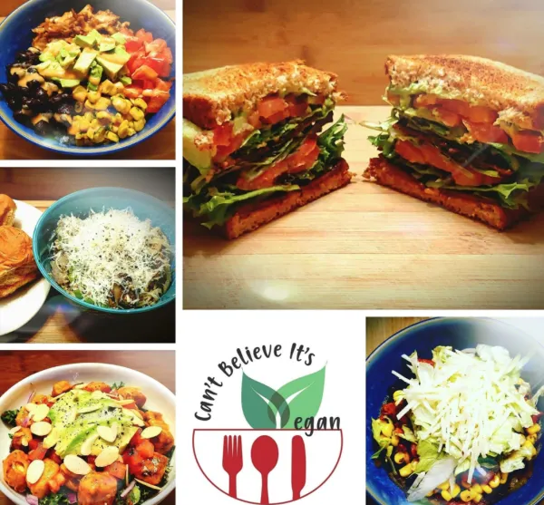 Lots of shots of food and store logo