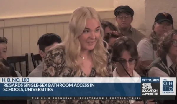 Person testifying