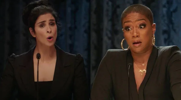 Two women talking