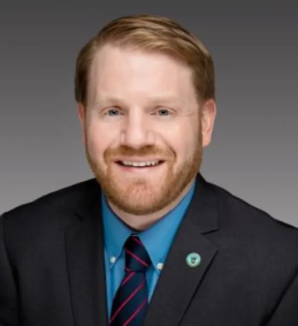 white man smiling